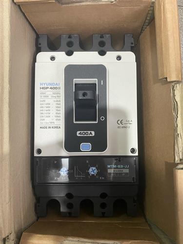 MCCB HYUNDAI 3P 400A 85kA ( HGP400S-H ) CHỈNH DÒNG NHIỆT 0.8~1.0In VÀ DÒNG TỪ 5~10In